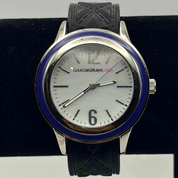 Silver & Blue Issac Mizrahi Watch - Picture 2 of 4